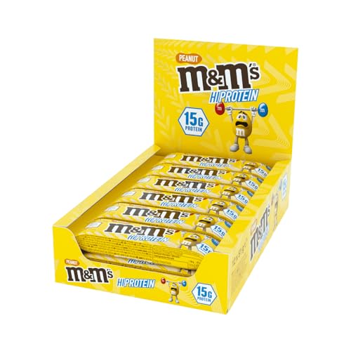 M&M Hi-Protein Bar Peanut 12x51g