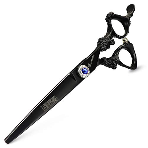 6/7 inch Hairdressing Scissors Set Barber Shop Hair Beauty Shears Styling Tools (6-inch flat)