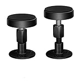 2PCS Black Adjustable Bed Frame Anti-Shake Tool, Headboard Stoppers with Free Furniture Pads and Screws, No More Creaking, Protect The Wall from Banging, Easy to Install (1.1-2.5in)