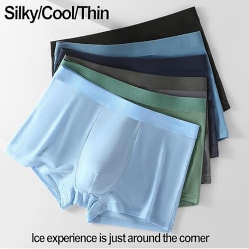 Ice Boxer Pro for men, Nuvellor Ultra Comfortable Premium Silk Underwear,Breathable Seamless Cooling Boxer Briefs4