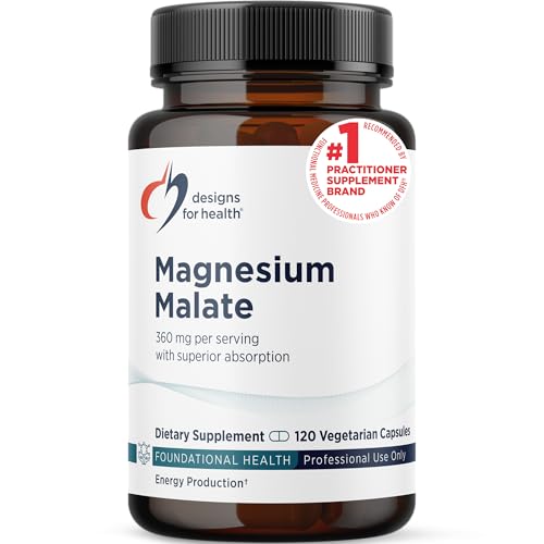 Designs for Health Magnesium Malate - Chelated Magnesium as Di Magnesium Malate - Highly...