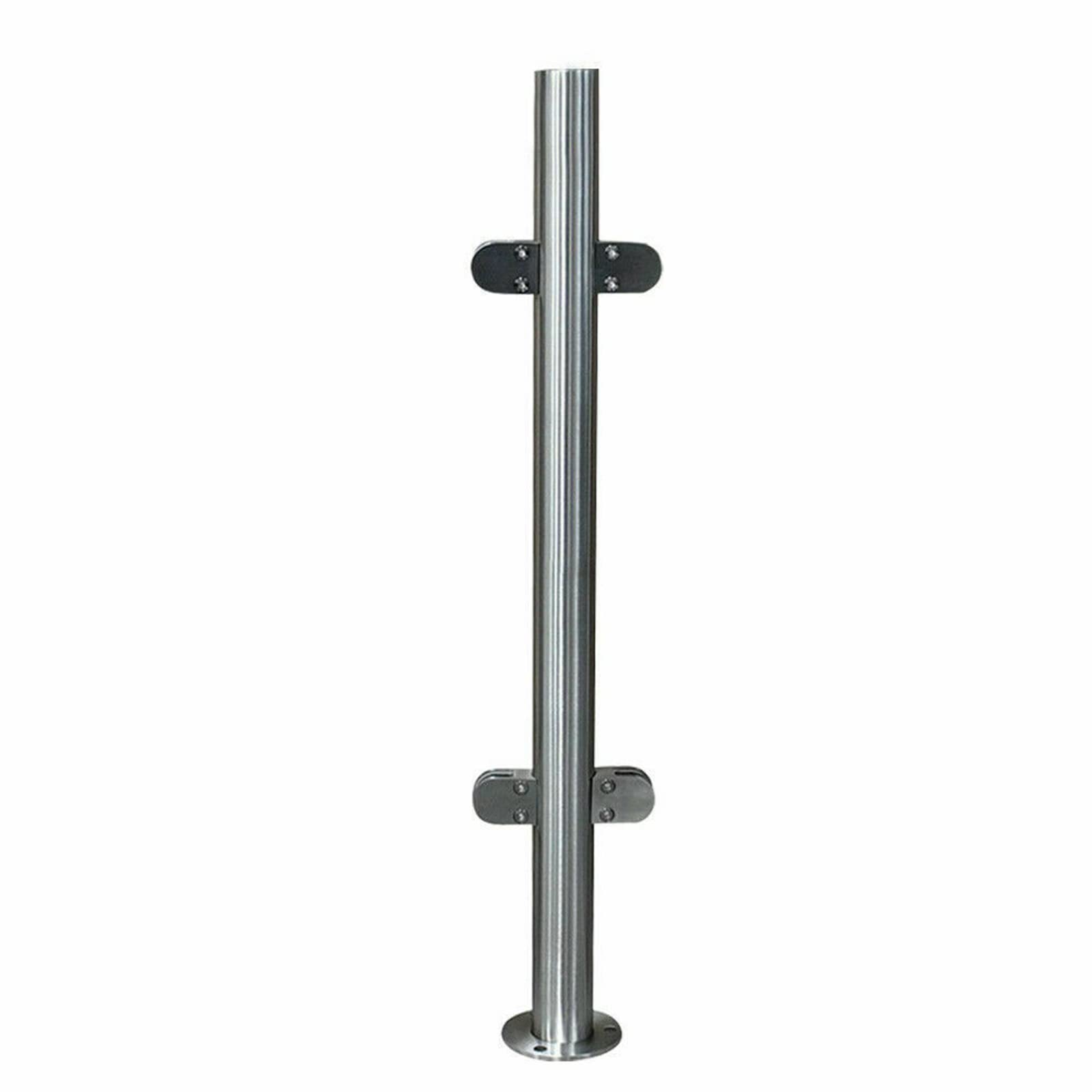 Poteau de garde-corps en verre et inox pour terrasses et escaliers modernes