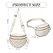 Checkered Crossbody Bags for Women, Bum Bags for Women Crossbody, Soft and Comfortable, Fashionable and Versatile, with Large Capacity Design, for Daily Use, Parties, Travel(Cream-Colored)