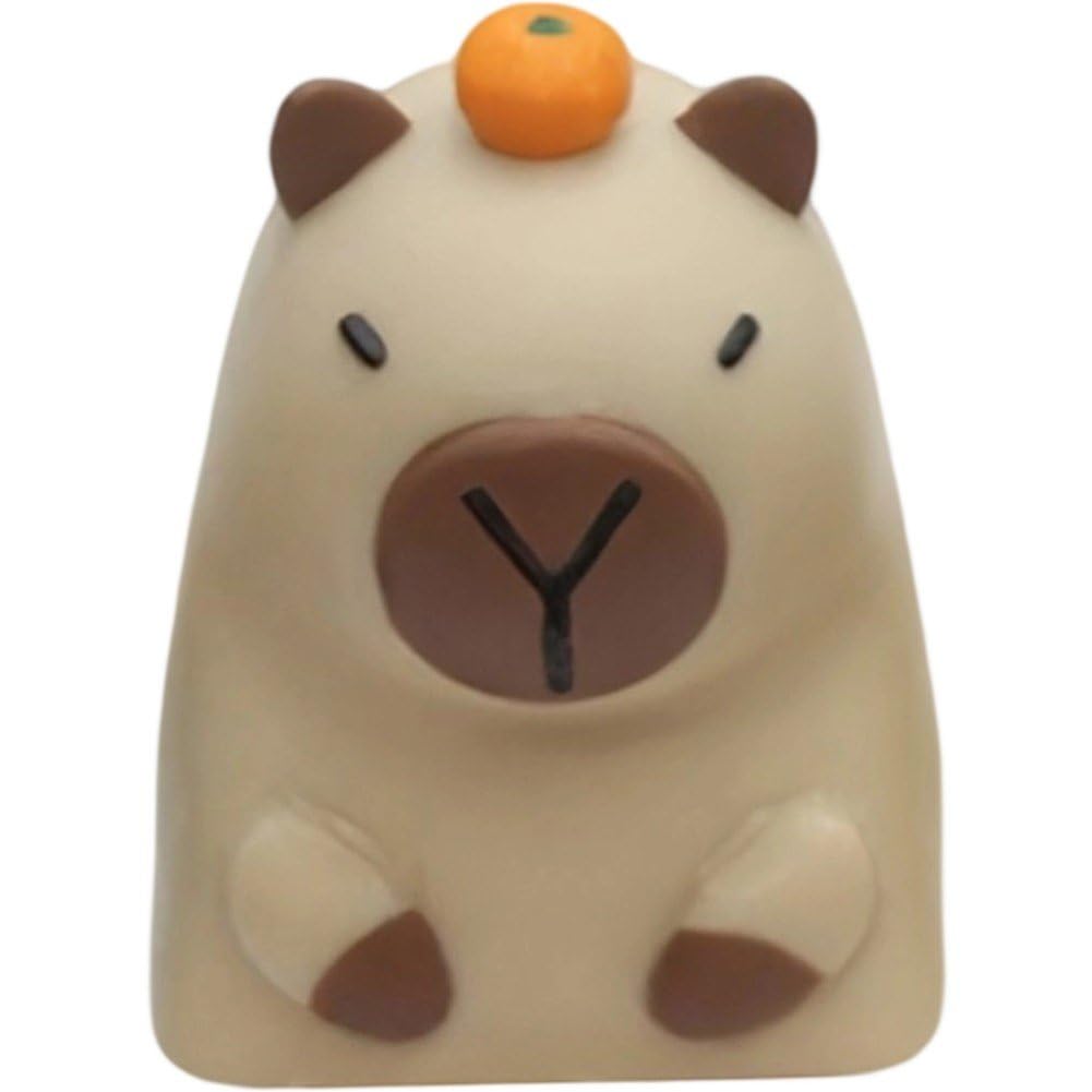 Capuchon de touche capybara fait main en relief pour clavier mécanique gamer