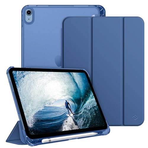 FINTIE Coque pour iPad (A16) 11ème Génération 11 Pouces 2025, iPad 10ème Génération 10.9 Pouces 2022 - [Rangement de Stylet] Coque Rigide Transparente...