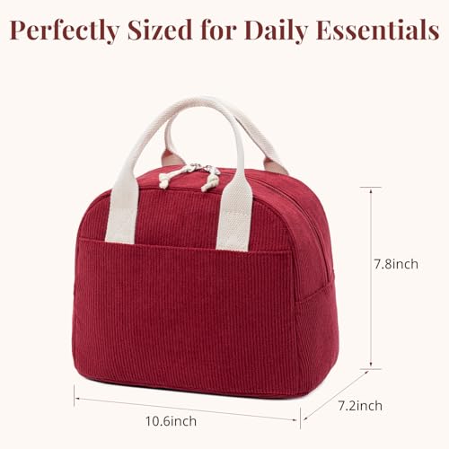 Image of LOVELYWIND Lunch Box for Women Cute Lunch Bags for Women Lunch Tote Bags Reusable Insulated Lunch Box Large Capacity Reusable Insulated Cooler for Work or Travel Gifts or Beach