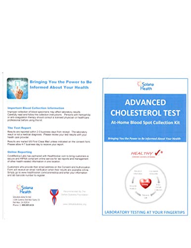 Best Home Cholesterol Test FDA Certified Complete Lipid Panel LDL, HDL and Triglycerides Test Kit - Thumbnail 2