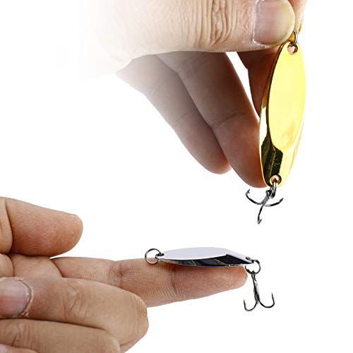 image for Sparkfire 10Pcs Fishing Lures, Fishing Spoon, Trout Lures, Bass Lures,