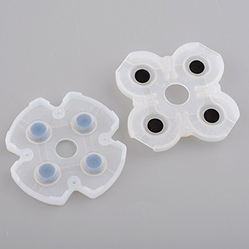 Gametown® 2 Set Rubber Conductive Button Pad Kit Compatible For Sony Ps4 Dualshock 4 #TOP1
