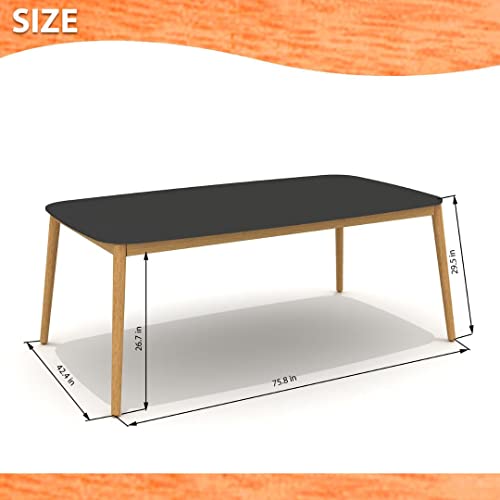 Amazonia Vernon 9-Piece Outdoor Rectangular Dining Table Set | Eucalyptus Wood | Ideal For Patio And Indoors #TOP6