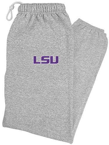 Louisiana State University Primary Logo Mens Jogger, Athletic Heather, XL