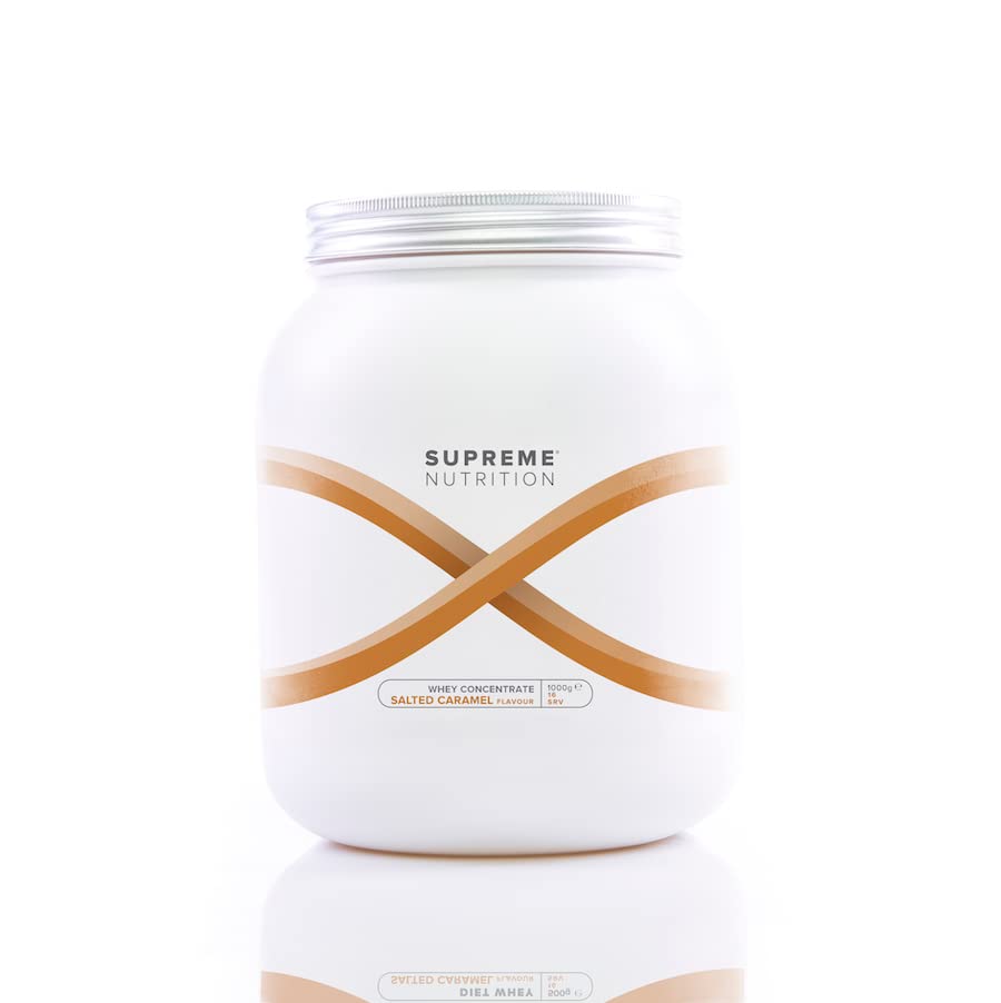 Supreme Nutrition Whey Protein Isolate | 1.2kg - 30 Servings | 33g of Pure Whey Isolate Per Serving | Lean Muscle | High Purity | Zero Fat | Athlete Approved (Salted Caramel, 1200g)