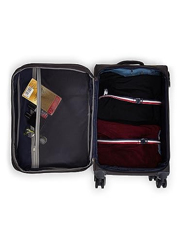 Image of Verage V Lite - Nevada 20 inch / 59 cms Soft-Sided Cabin Size Carry-On Expandable Suitcase 8 Wheels Spinner Luggage Trolley Bag (Grey)