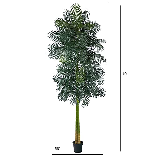 Image of Nearly Natural 10ft. Double Stalk Golden Cane Artificial Palm Tree