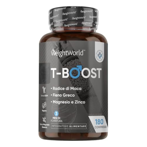 Testosterone Uomo, Massa Muscolare, 180 Compresse