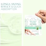 Sea Salt & Aloe Foot Masks - Cracked Heel Treatment, Soothing & Hydrating, Exfoliating Foot Mask - Dermatologist Tested Korean Skincare - Clean Beauty, Cruelty-Free, All Skin Types - 3 Pairs - Image 2