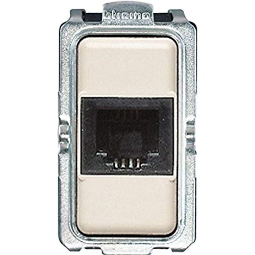 Bticino s5982 F Serie Magic Stecker Telefonkabel A 2 Paare RJ11, Elfenbein
