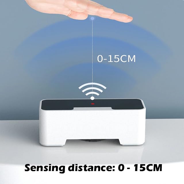 Topyond Touchless Toilet Flusher - Motion Sensor Automatic Flush Button, IPX5 Waterproof, White