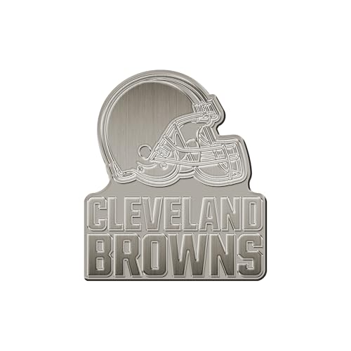 Image of Rico Industries NFL Football Standard Oval Antique Nickel Auto Emblem for Car /Truck /SUV