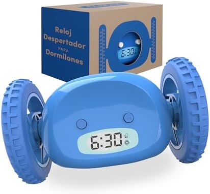 CLOCKY Reloj Despertador Potente Ruidoso Sonido Muy Fuerte para D...
