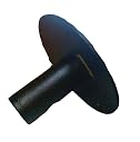 SONATO Speaker Base Box Used for mic Stand Base Fitting Crafted from Black Powder-Coated Metal, Featuring a Flat Circular Plate with Four Screw Holes for Secure mounting. gallery image