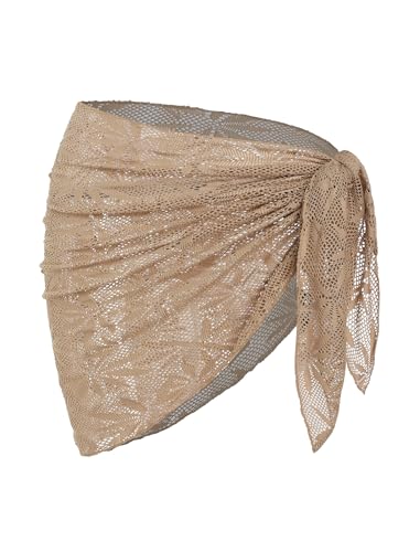 Image of ZAFUL Boho Beach Cover Ups for Women Sarong Coverups Sheer Bikini Chiffon Wraps Skirts for Swimwear
