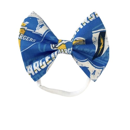 Image of Chargers Bow Baby Headband or Hair Clip