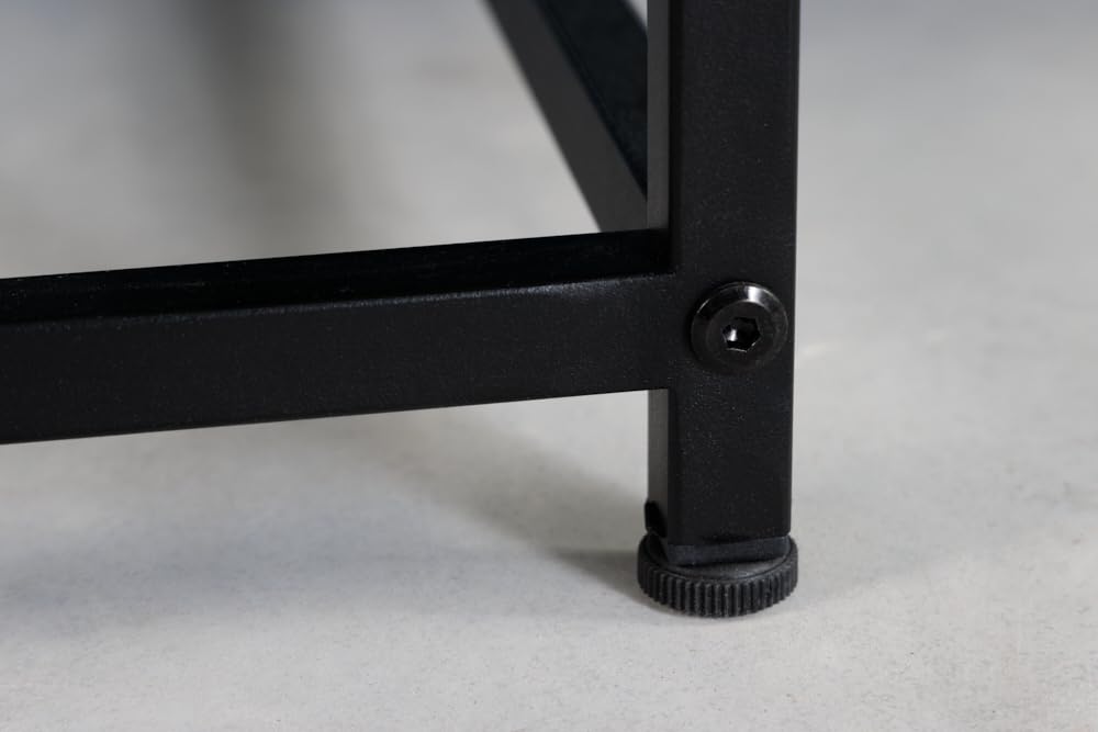 riess-ambiente.de Industrial Couchtisch DURA Steel 70cm schwarz Metall mit Ablagefach