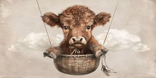 Diamond Painting Adulte Nuage de vache 5D DIY Broderie Diamant 40x80cm