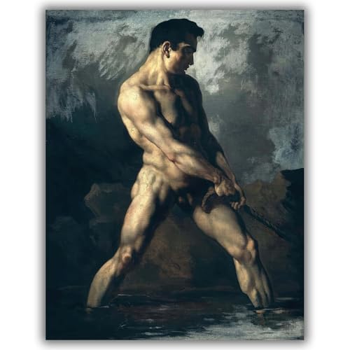Naked in the Water Géricault impression sur toile giclée format S pour déco salon