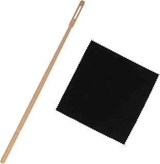 OFFSCH 1 Set Flute Cleaning Rod Flute Cleaning Kit Flute Cleaner Flute Cleaning Tool for Musical Instrument Flute Cleaning Tools Cleaning Rod for Flute Cleaning Supplies Solid Wood Cloth