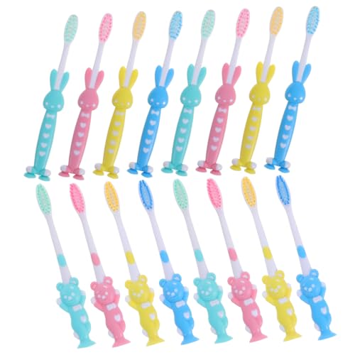 Brossettes à dents doux carton avec animaux colorés ours pour enfants