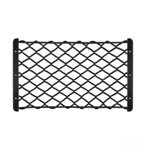 Filet de rangement coffre voiture universel poche maille filet elastique auto avec vis 30x18