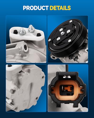 Image of PHILTOP C521 Air Conditioner AC Compressor with Clutch for Nissan Maxima 1997-2001, INFINITI I30 1997-2001