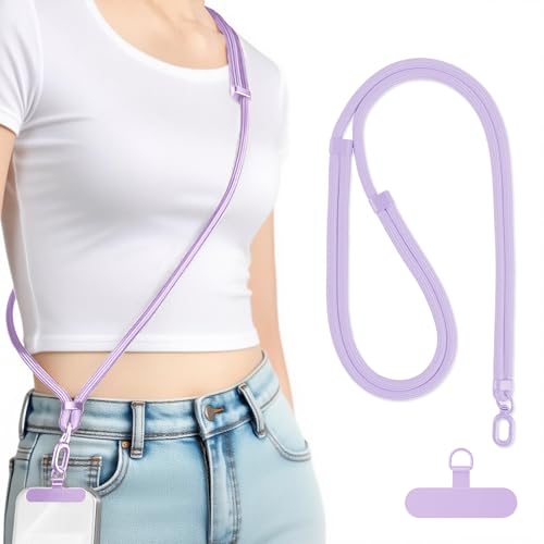 [MOECHO] スマホ ショルダーストラップ 【長さ調整可能・紛失・落下防止・10色展開】 携帯ストラップ ストラップホルダー ハンドストラップ ネックストラップ スマホ スマホストラップ ショルダー ストラップ 首掛け 肩掛け 斜めがけ 携帯用 iphone スマホケース アクセサリー 紐 金具 ステンレス かわいい おしゃれの商品画像（Amazon）