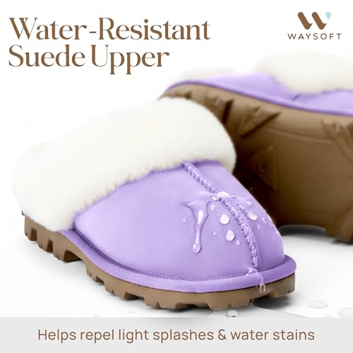 Image of WaySoft Women's 100% Genuine Australian Sheepskin Scuff Slippers