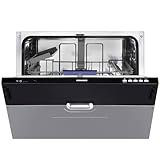 Oranier Geschirrspüler vollintegriert 60 cm GSL580 - Spülmaschine für 14 Maßgedecke mit 8 Spülprogrammen, Softtasten, Hygiene- und Eco-Programme, Startzeitvorwahl, Innenraumbeleuchtung, Aqua-Stop