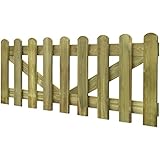Fácil montaje Festnight 2 Vallas Decorativa para Jardín Madera 150 x 60 cm