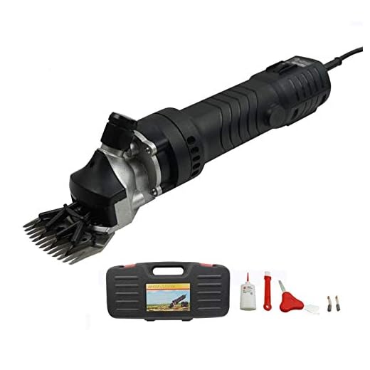Proshopping 650W Electric Sheep Shears, Pro Alpaca Goats Llama Clipper, Pet Grooming Shearing Shaver Trimmer, Dog Haircut Machine, 6 Speed - for Sheep Dogs Animal Livestock with Thick Coats Fur Hair