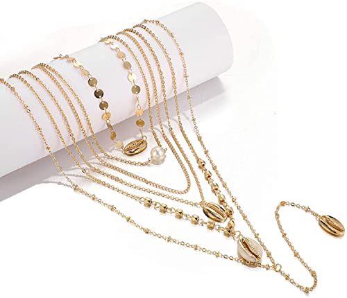 Ciondolo conchiglia di perle finte da donna