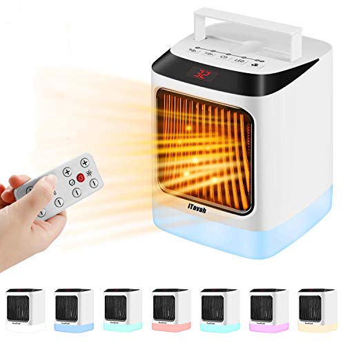 iTavah Space Heater, 800W/1000W Heaters Indoor Portable Electric Heater for Home Office Use