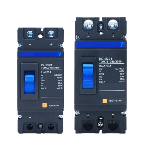 Protección contra sobrecarga con disyuntor solar de caja moldeada 2P 1000V 125A