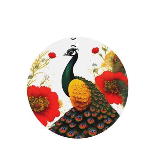 Hojas perfumadas Peacock red flower para auto y ambiente miniatura 1