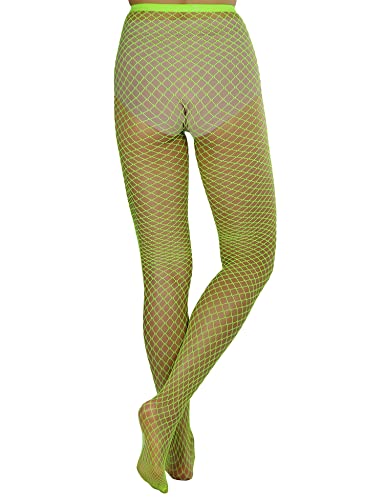 Image of Lastclream High Waisted Fishnet Tights for Women Sexy Fishnets Stockings Full Footed Fishnet Sheer Pantyhose Plus Size