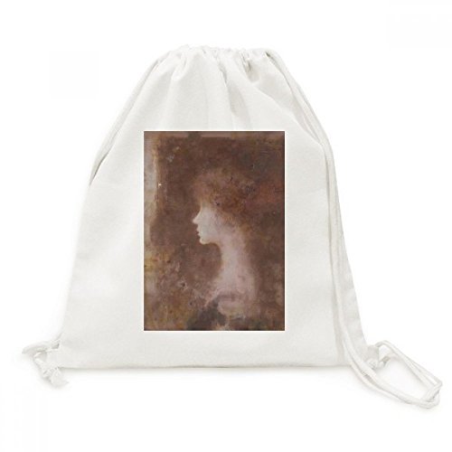 Peinture à l'huile sur Toile Drawstring Backpack Voyage Nocturnes n ° 3