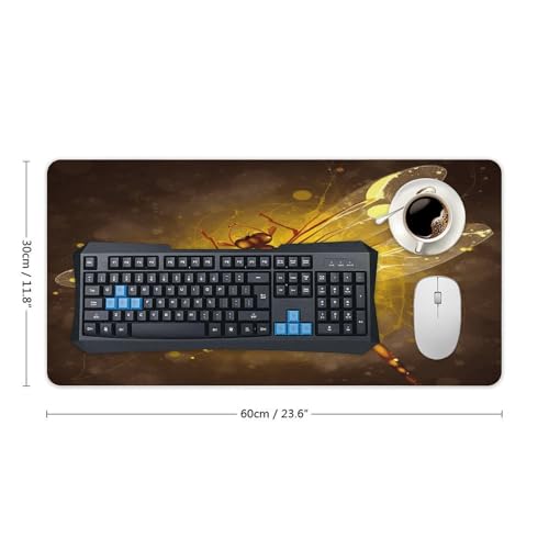 Mouse Pad Grande Abstract Yellow Dragonfly de Goma miniatura 2