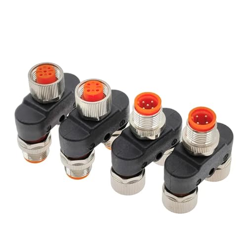 Connecteur de capteur M12 conversion tuyau 3 voies répartiteur 4 pin 5 pin