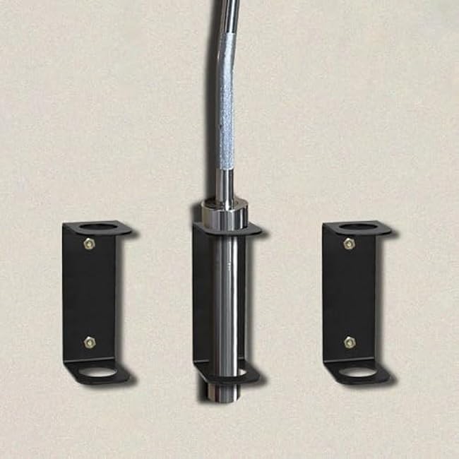 Barbell Storage, Vertical Wall Mount Rack, Olympic Barbell Holder,single Bars Holder,made of heavy-duty metal and durable.