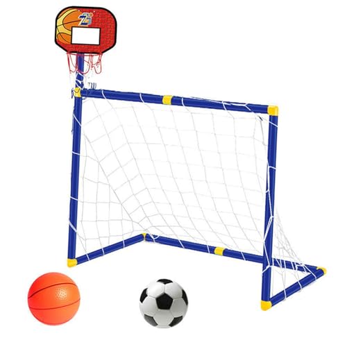 Panier de basket-ball et de football 2 en 1 premium avec structure haute densité