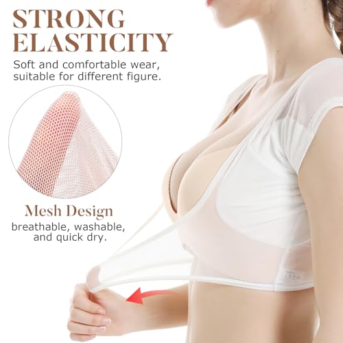 Chaleco antisudor mujer protector axilas sudor lavable de chinlon pack de 3 piezas 3